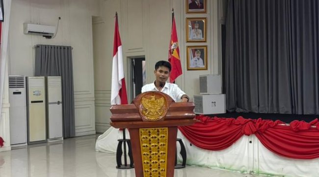 Ketua Eksekutif Kota LMND Palopo, Egar. Ist
