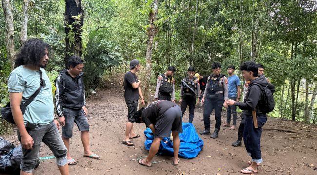 Polisi Membongkar Arena Judi Sabung Ayam di Dusun Karumassing, Desa Palangka, Kecamatan Sinjai Selatan. [Foto: Ist]