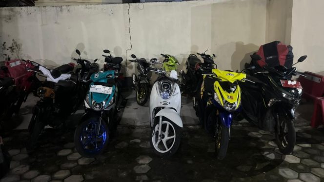 					Kendaraan Bermotor Diduga Digunakan Balap Liar Disita Satlantas Polres Selayar. [Foto: Ist]